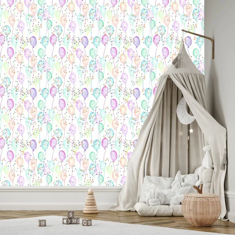 Tapeta Pastelowe Balony - obrazek 1