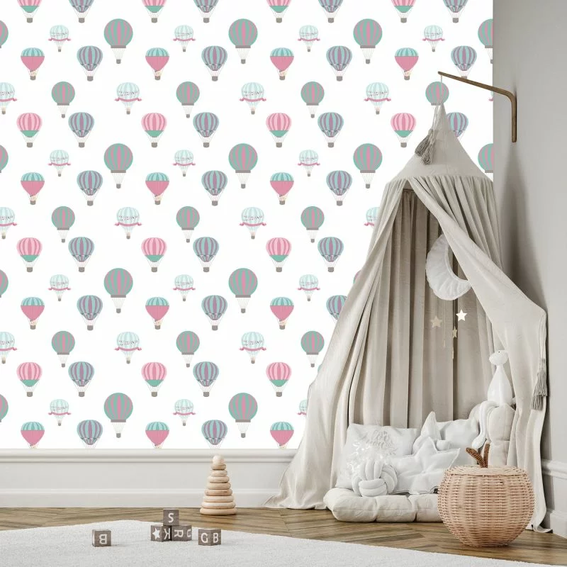 Tapeta Kolorowe Pojazdy Balony - obrazek 1