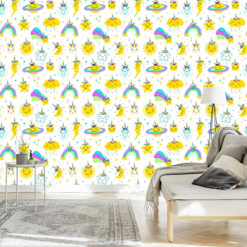 Tapeta Chmury Gwiazdy I Tęcza - obrazek 1