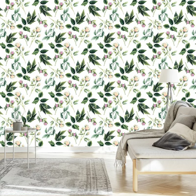 Tapeta Gałązki Z Różami - obrazek 1