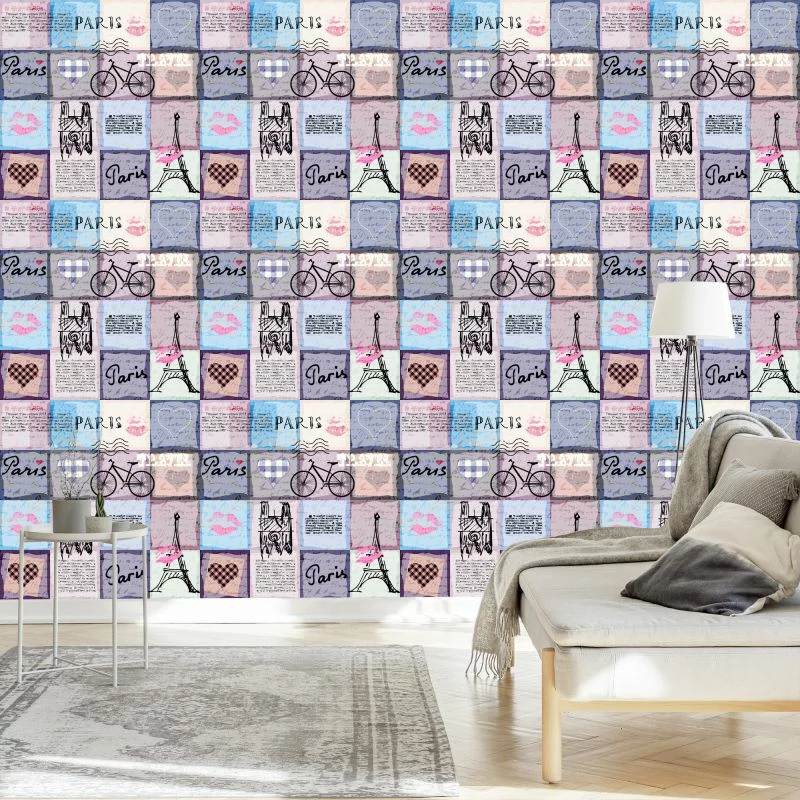 Tapeta Paryski Patchwork - obrazek 1