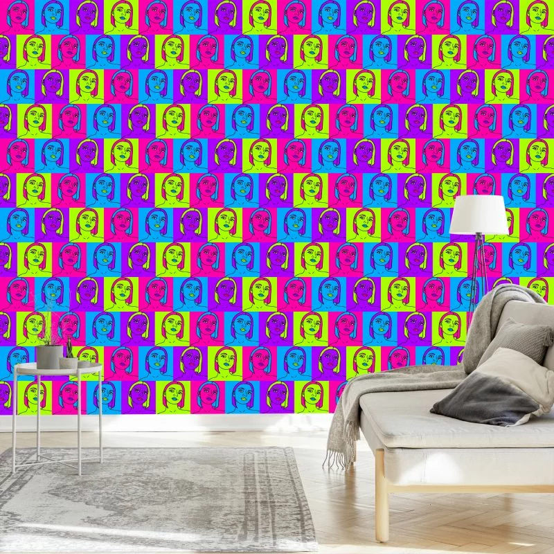 Tapeta Portrety W Stylu Pop-Art - obrazek 1