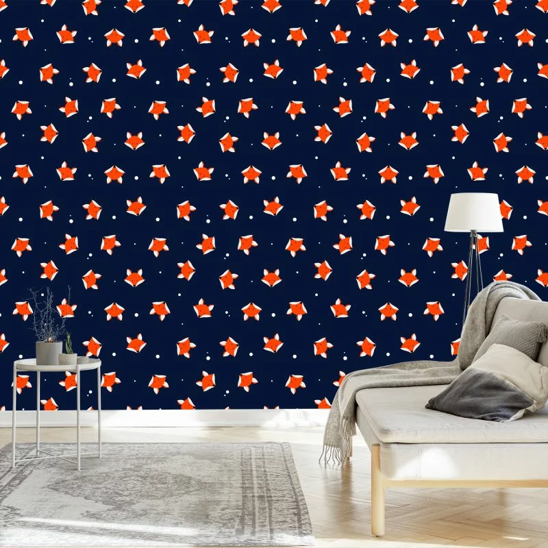 Tapeta Malowane Liski - obrazek 1