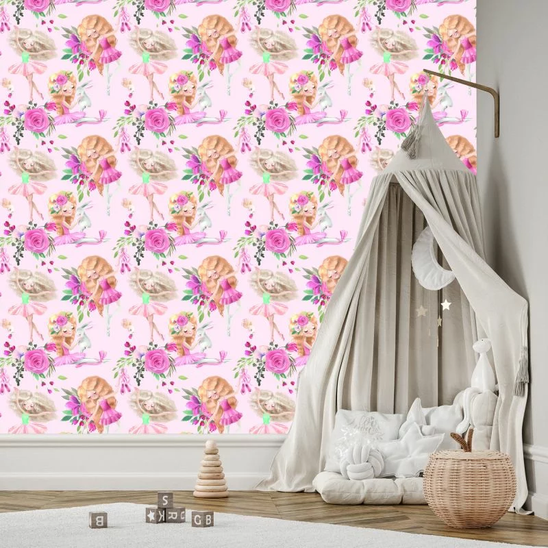Tapeta Akwarelowe Baletnice - obrazek 1