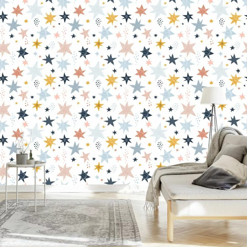 Tapeta Gwiazdy I Kropeczki - obrazek 1