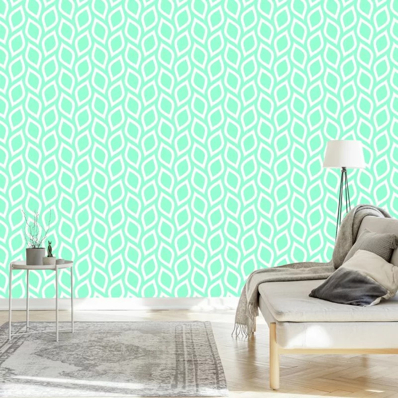 Tapeta Turkusowe Cytryny W Stylu Retro - obrazek 1