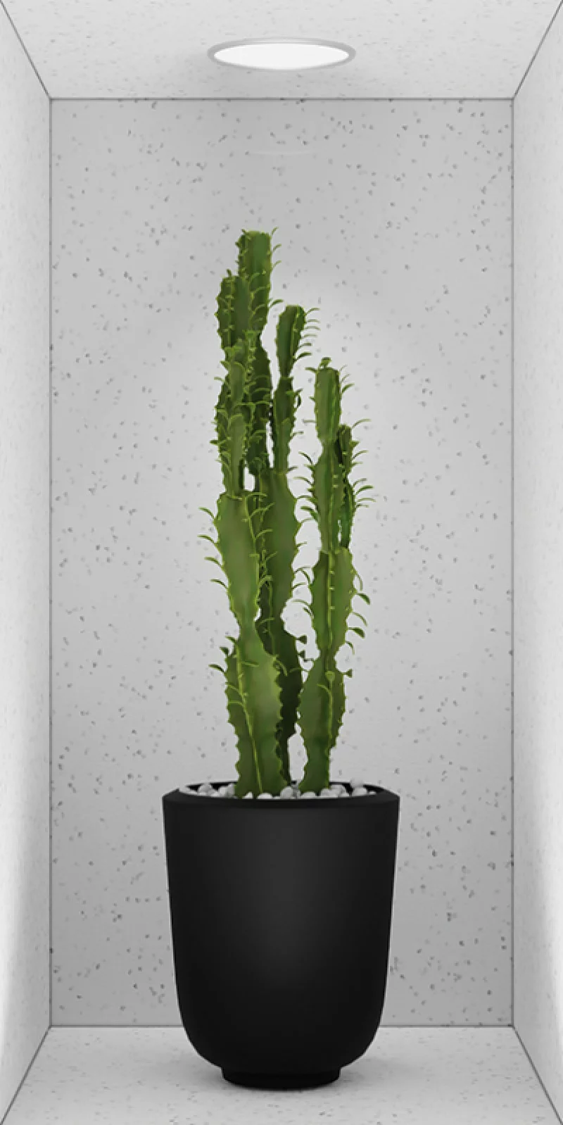 Naklejka na ścianę 3D do kuchni - kwiat we wnęce XXI - obrazek 1