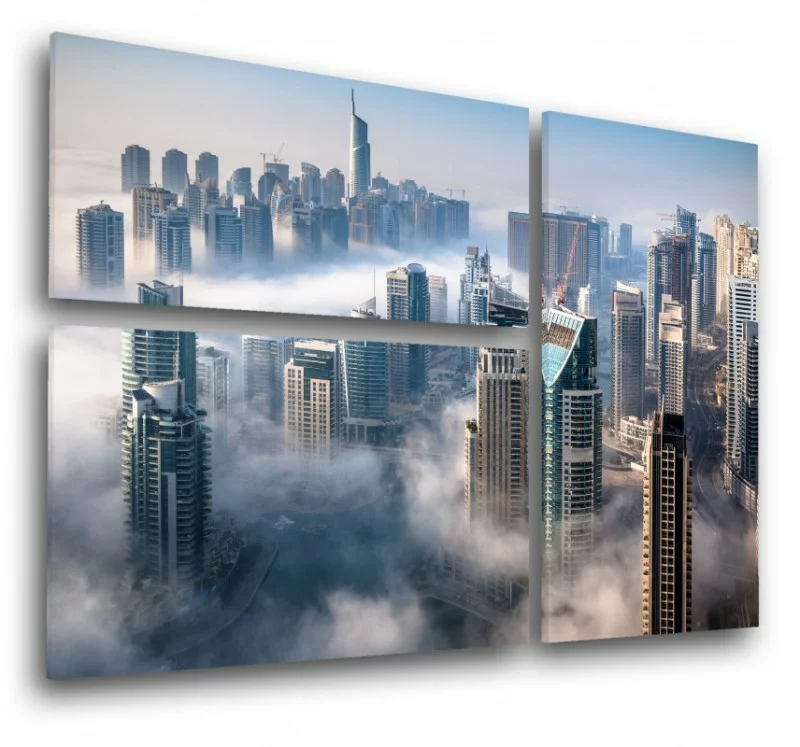Obraz na płótnie - Dubaj we mgle - obrazek 1