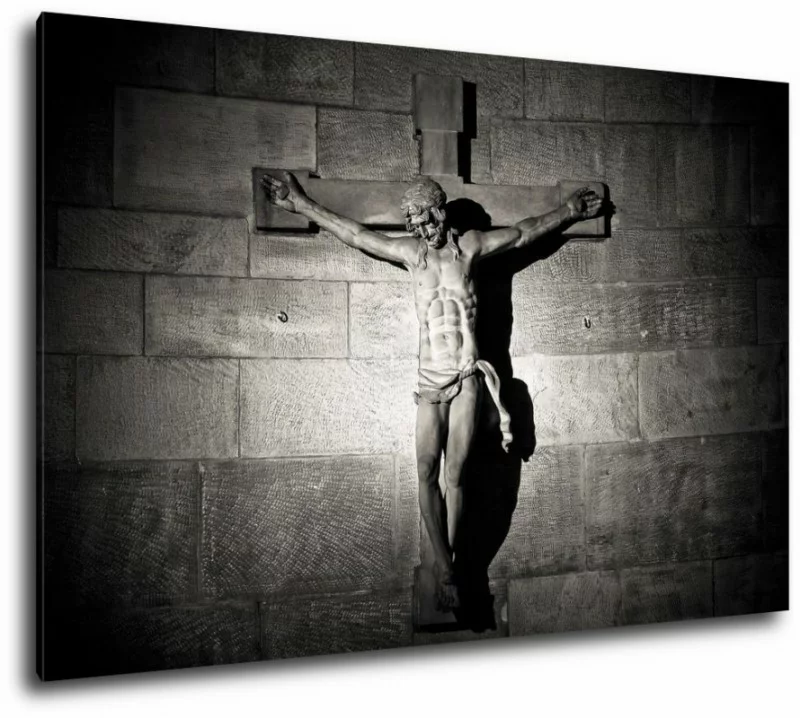 Jezus na krzyżu obraz na płótnie - obrazek 1