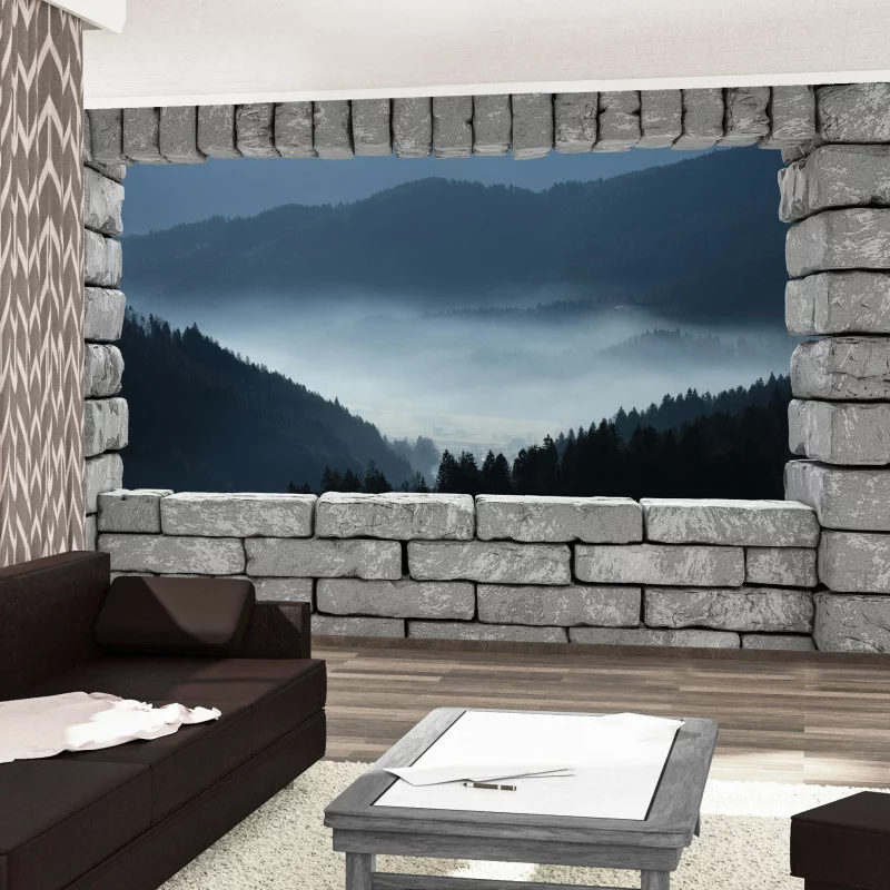 Fototapeta 3D - za kamienną twierdzą - obrazek 1