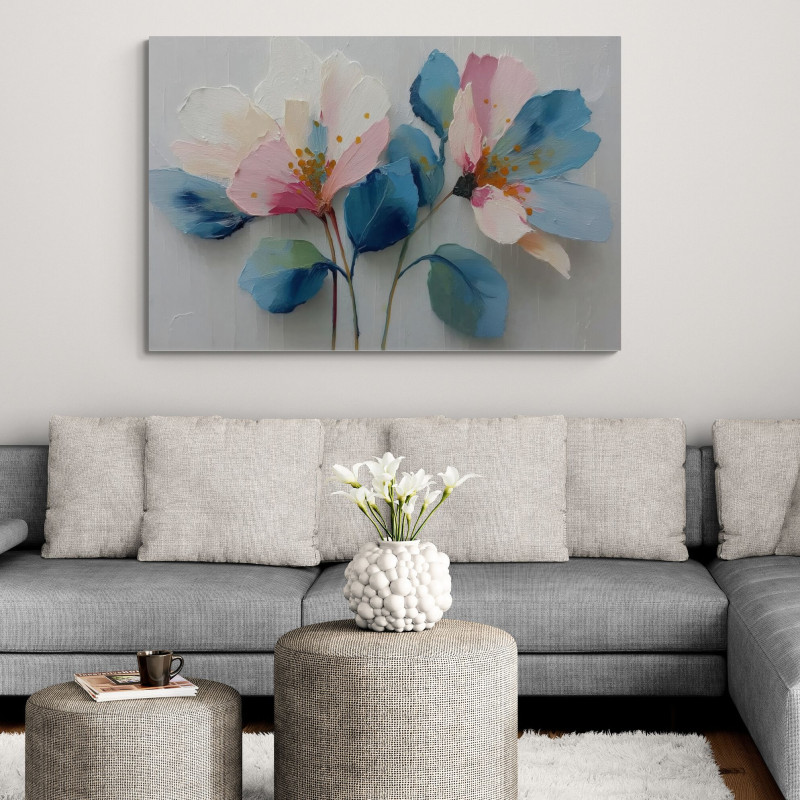 Obraz kwiaty na ścianę &ndash; nowoczesny obraz kwiatowy 3D do salonu i sypialni