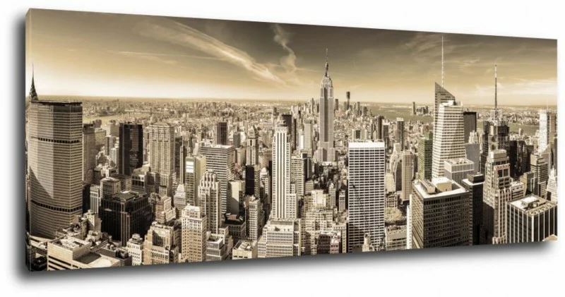 Obraz panoramiczny - Nowy Jork w sepii