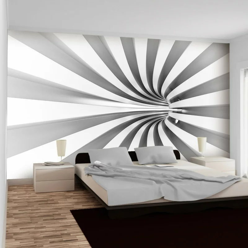 Fototapeta do sypialni 3D - zakręcony tunel