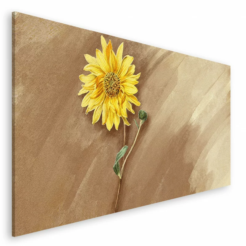 Duży obraz 200x100cm - żółty kwiat