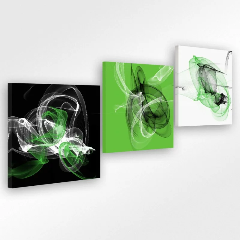 Obraz na płótnie - własna układanka - zieleń - obrazek 1