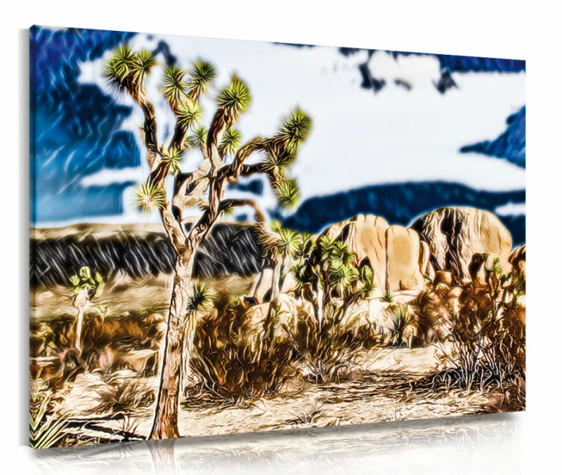 Obraz na płótnie - malowana pustynia - obrazek 1