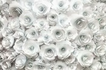 Fototapeta 3D - kwiaty z papieru - obrazek 2