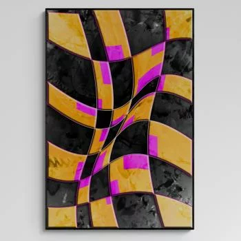 Obraz w ramie 80x120 - Geometria Kolorów