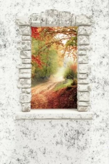 Fototapeta 3D na klatkę schodową - jesień - obrazek 2