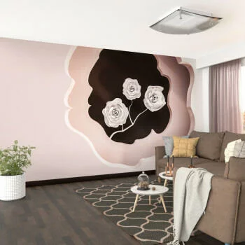 Fototapeta 3D jasne kwiaty