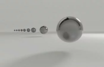 Fototapeta 3D - srebrne kule - obrazek 2