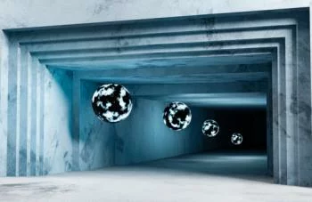 Fototapeta 3D - tajemniczy tunel - obrazek 2