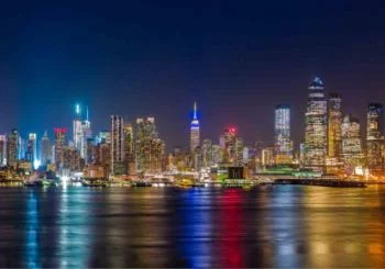 Fototapeta miasto Nowy Jork nocą - obrazek 2