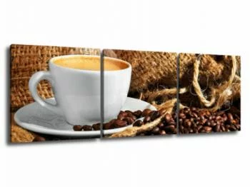 Obraz 3 częściowy - filiżanka kawy