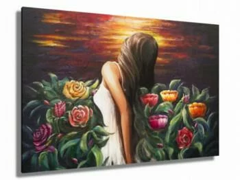 Obraz ręcznie malowany - zapach kwiatów