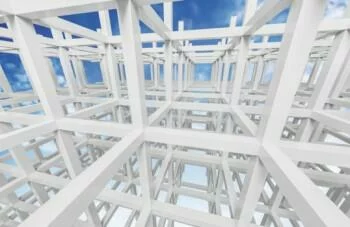 Fototapeta 3D - stalowa konstrukcja - obrazek 2