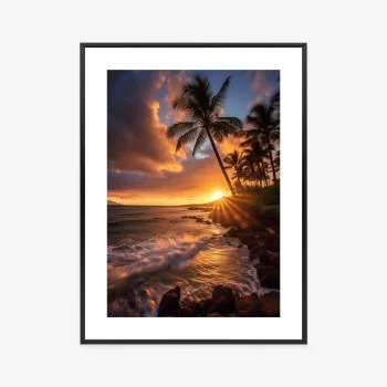 Plakat w ramie - tropikalna wyspa - obrazek 3