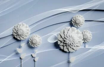 Fototapeta 3D - kwiatowa kompozycja - obrazek 2