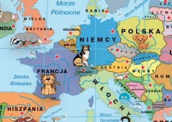 Fototapeta kolorowa mapa świata dla dzieci - obrazek 3