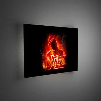 Obraz podświetlany LED - jazzmen