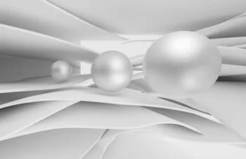 Fototapeta 3D perłowe kule - obrazek 2