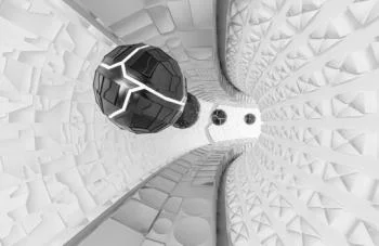 Fototapeta 3d na wymiar - futurystyczny tunel