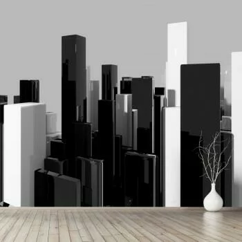 Fototapeta 3D na wymiar - szklane miasto