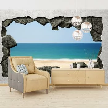 Fototapeta 3d spokojna plaża