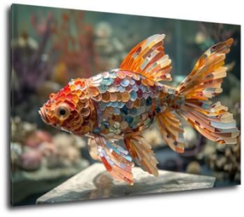 Obraz na płótnie - kolorowa rybka