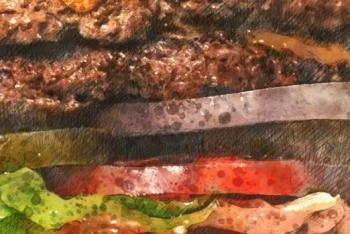 Obraz do restauracji - Hamburger - obrazek 3