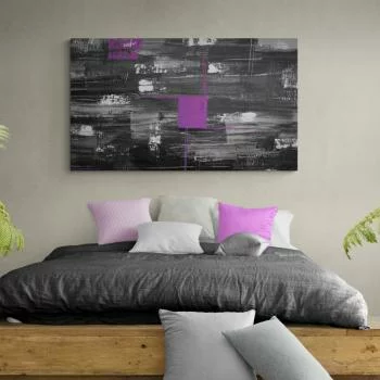 Obraz do sypialni - fioletowy akcent