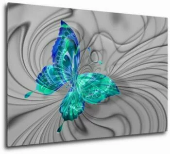 Kolorowy motyl - obraz na płótnie
