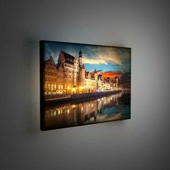 Obraz podświetlany LED - Gdańsk
