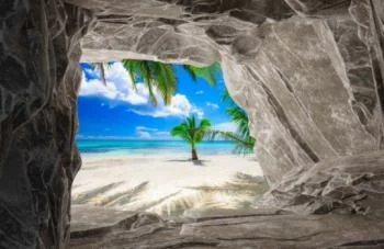 Fototapeta 3D - prywatna plaża