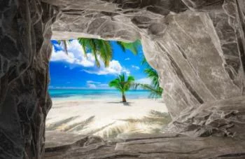 Fototapeta 3D - prywatna plaża - obrazek 2