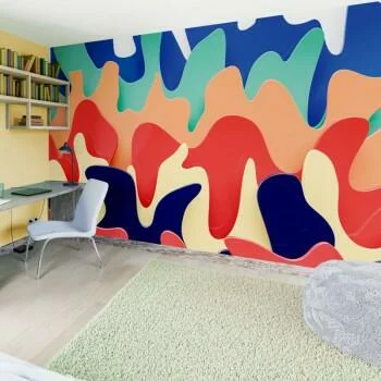 Fototapeta 3D - plastikowe fale