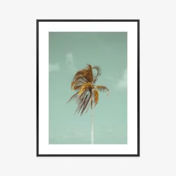 Plakat w ramie - samotna palma - obrazek 3