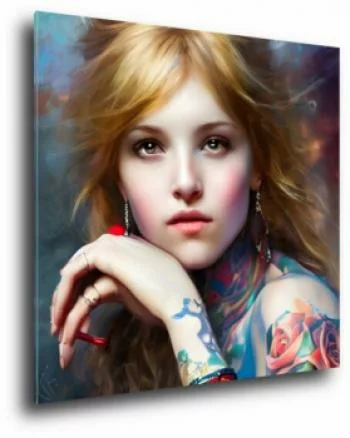Obraz - dziewczyna z tatuażami II - obrazek 2