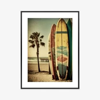 Plakat w ramie - deski surfingowe - obrazek 3