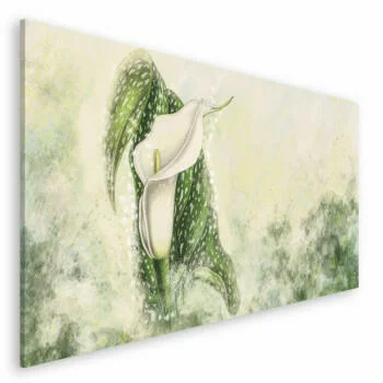 Duży obraz 200x100cm - kwiat jak malowany